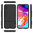 Slim Armour Tough Shockproof Case & Stand for Samsung Galaxy A70 - Black